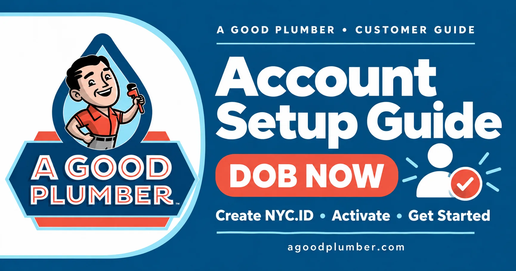 A Good Plumber DOB NOW account setup guide